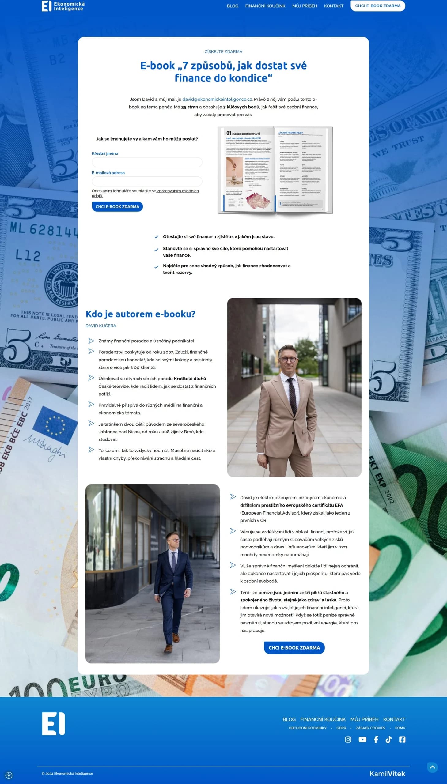 Ebook page design for Ekonomická Inteligence